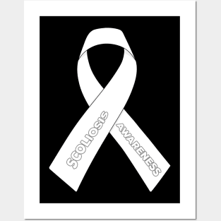 Scoliosis Awareness Ribbon Posters and Art